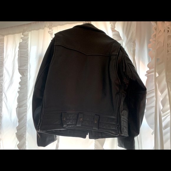 USA made Vintage Leather Motorcycle Jacket - Picture 2 of 8